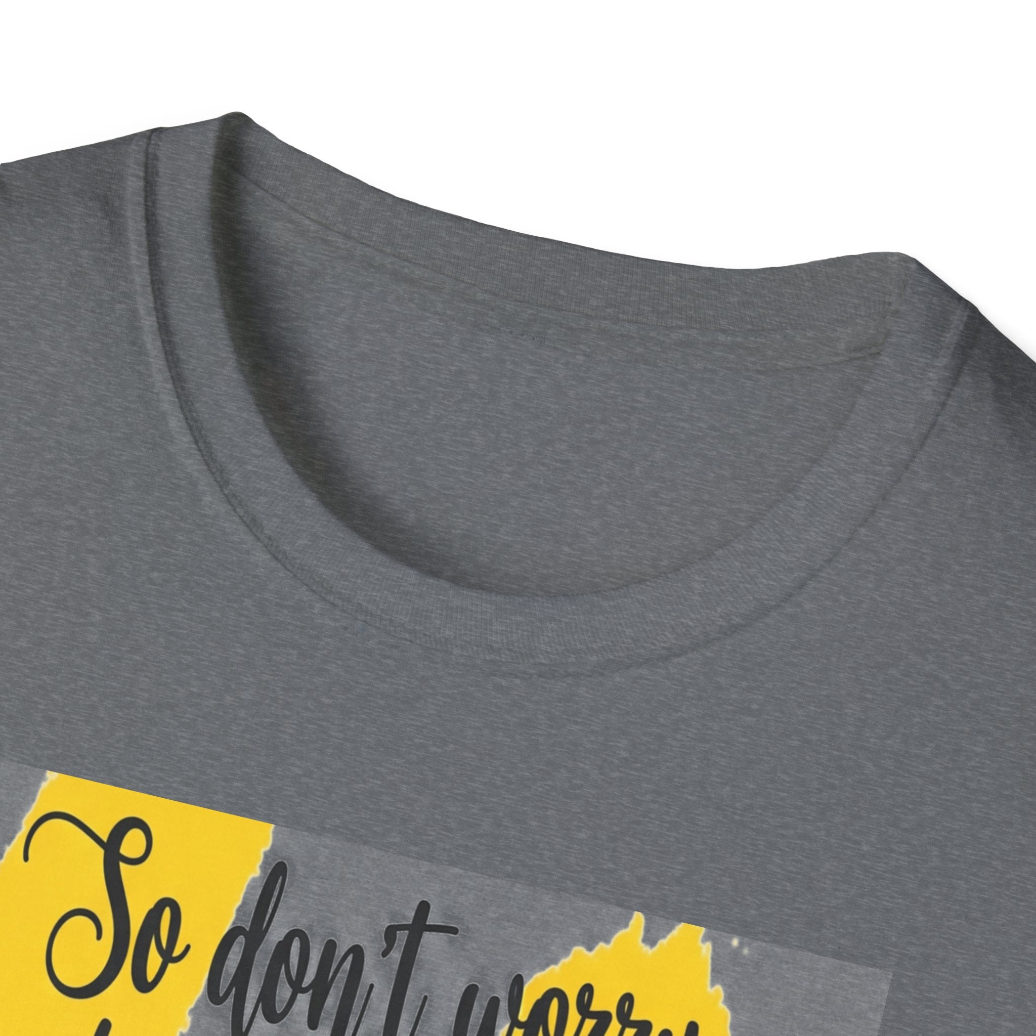 Unisex Oversized Cotton T-Shirt mathew 6:34 light yellow patch for US– Bible Verse Inspired Design