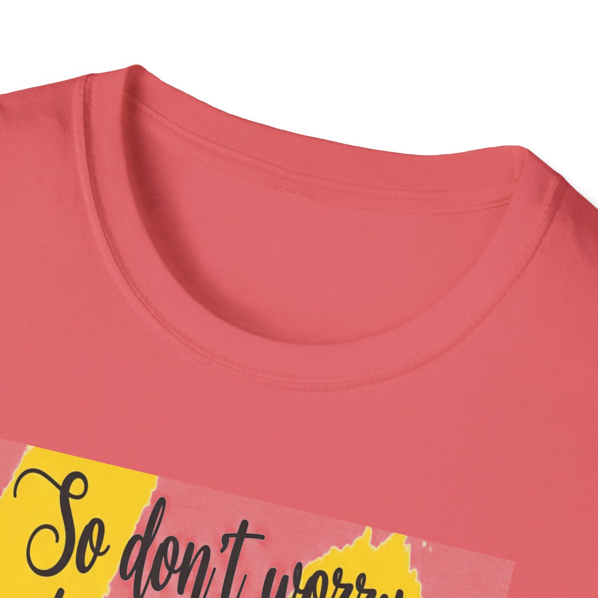 Unisex Oversized Cotton T-Shirt mathew 6:34 light yellow patch for US– Bible Verse Inspired Design