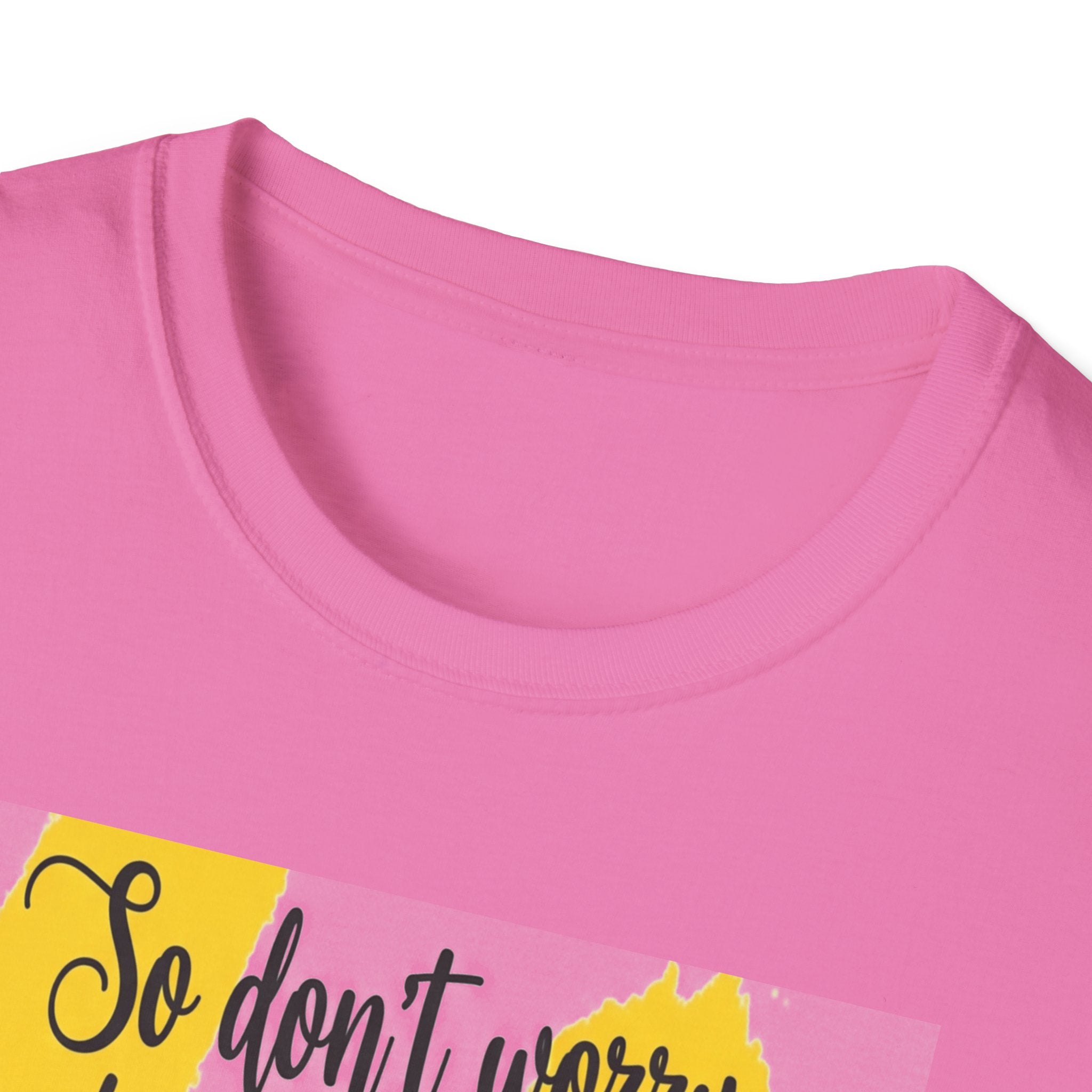 Unisex Oversized Cotton T-Shirt mathew 6:34 light yellow patch for US– Bible Verse Inspired Design