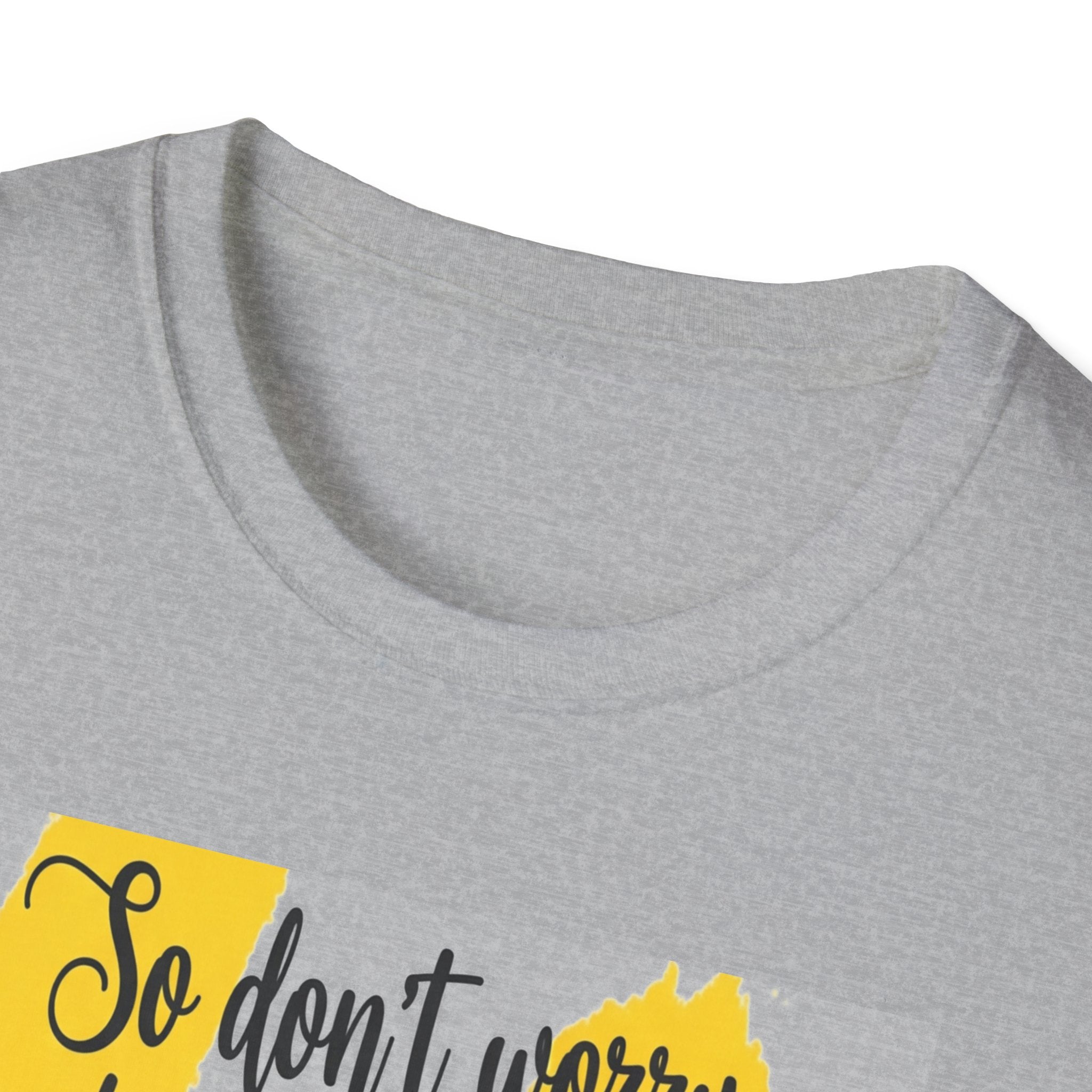 Unisex Oversized Cotton T-Shirt mathew 6:34 light yellow patch for US– Bible Verse Inspired Design