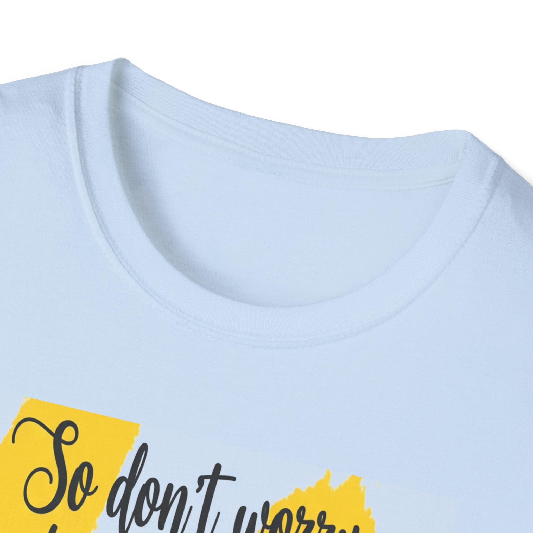 Unisex Oversized Cotton T-Shirt mathew 6:34 light yellow patch for US– Bible Verse Inspired Design