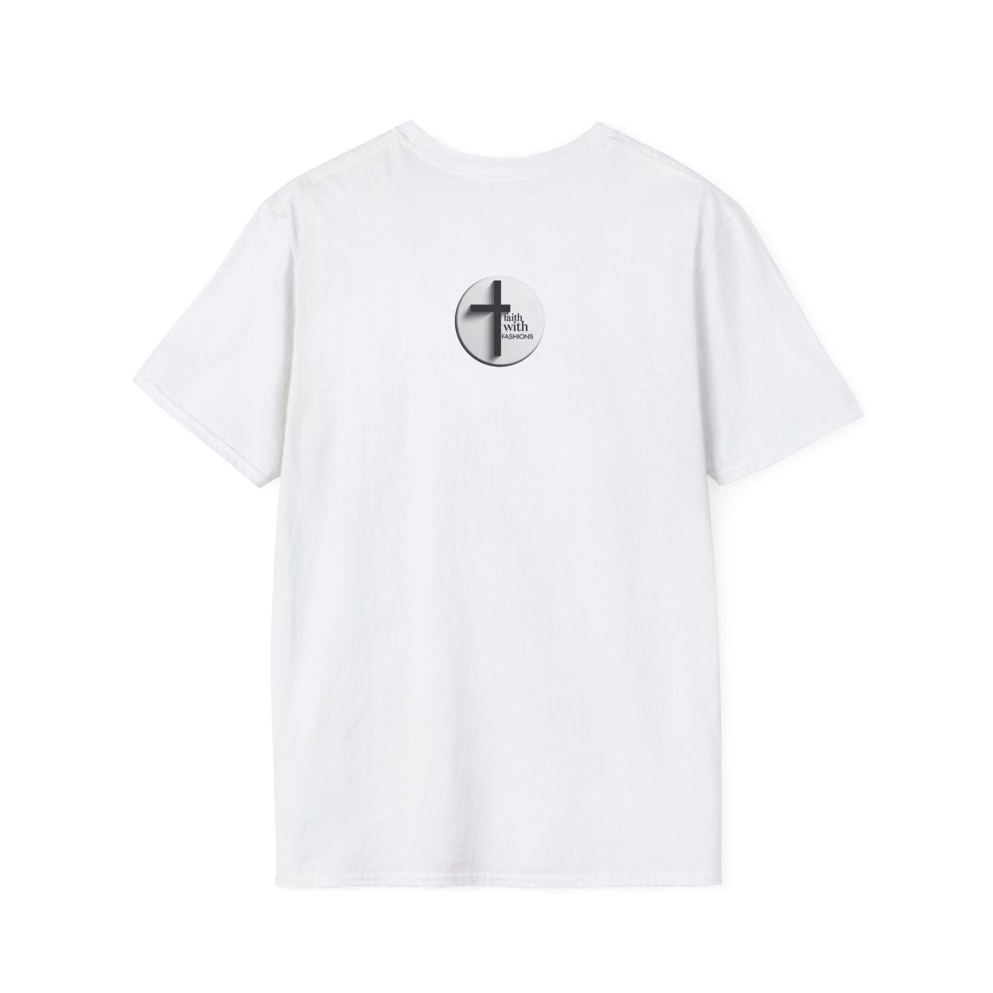 Unisex Oversized Cotton T-Shirt mathew 6:34 light yellow patch for US– Bible Verse Inspired Design