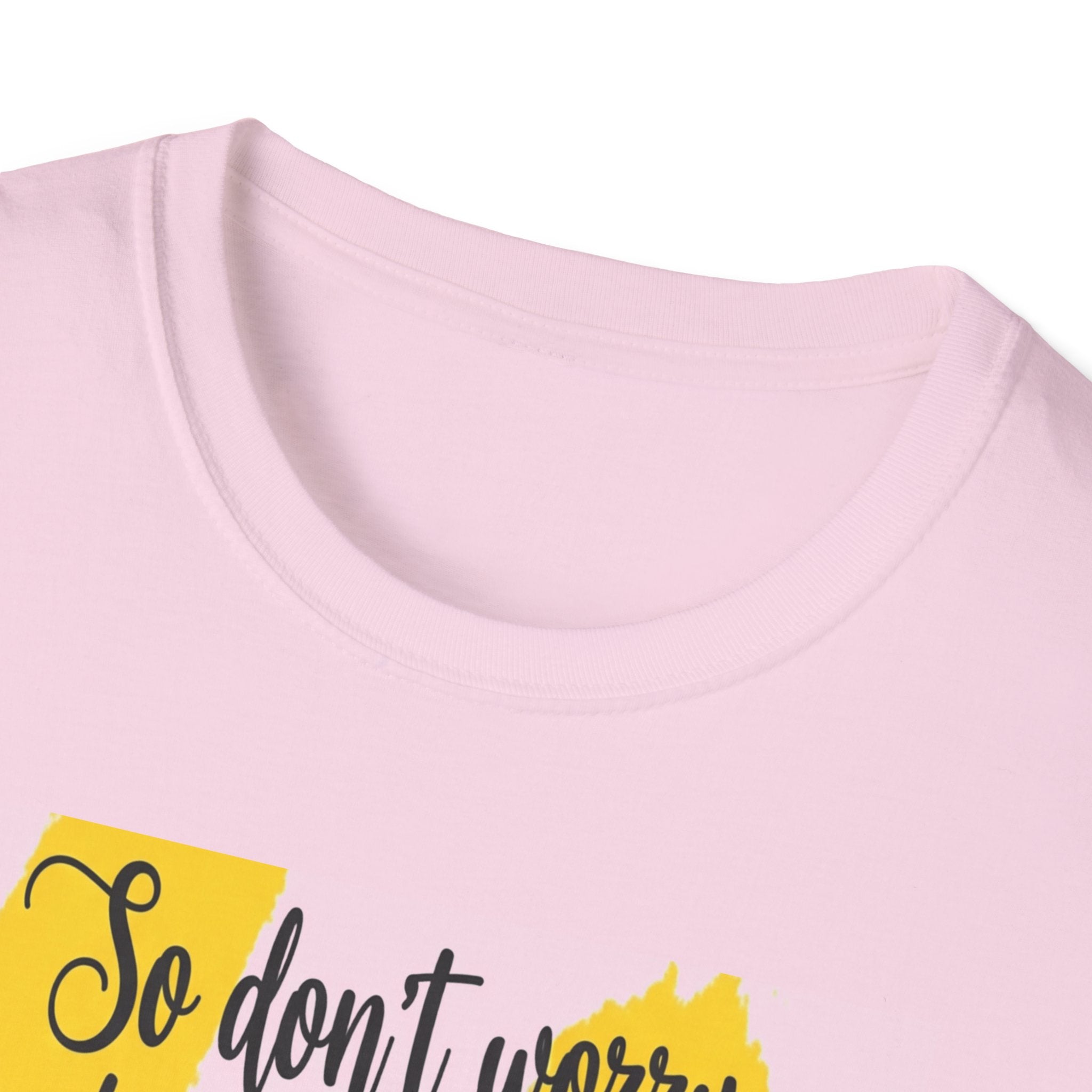 Unisex Oversized Cotton T-Shirt mathew 6:34 light yellow patch for US– Bible Verse Inspired Design