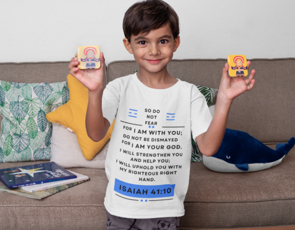 Buy Christian Bible Verse T-Shirts for Kids | Boy | Isaiah 41:10