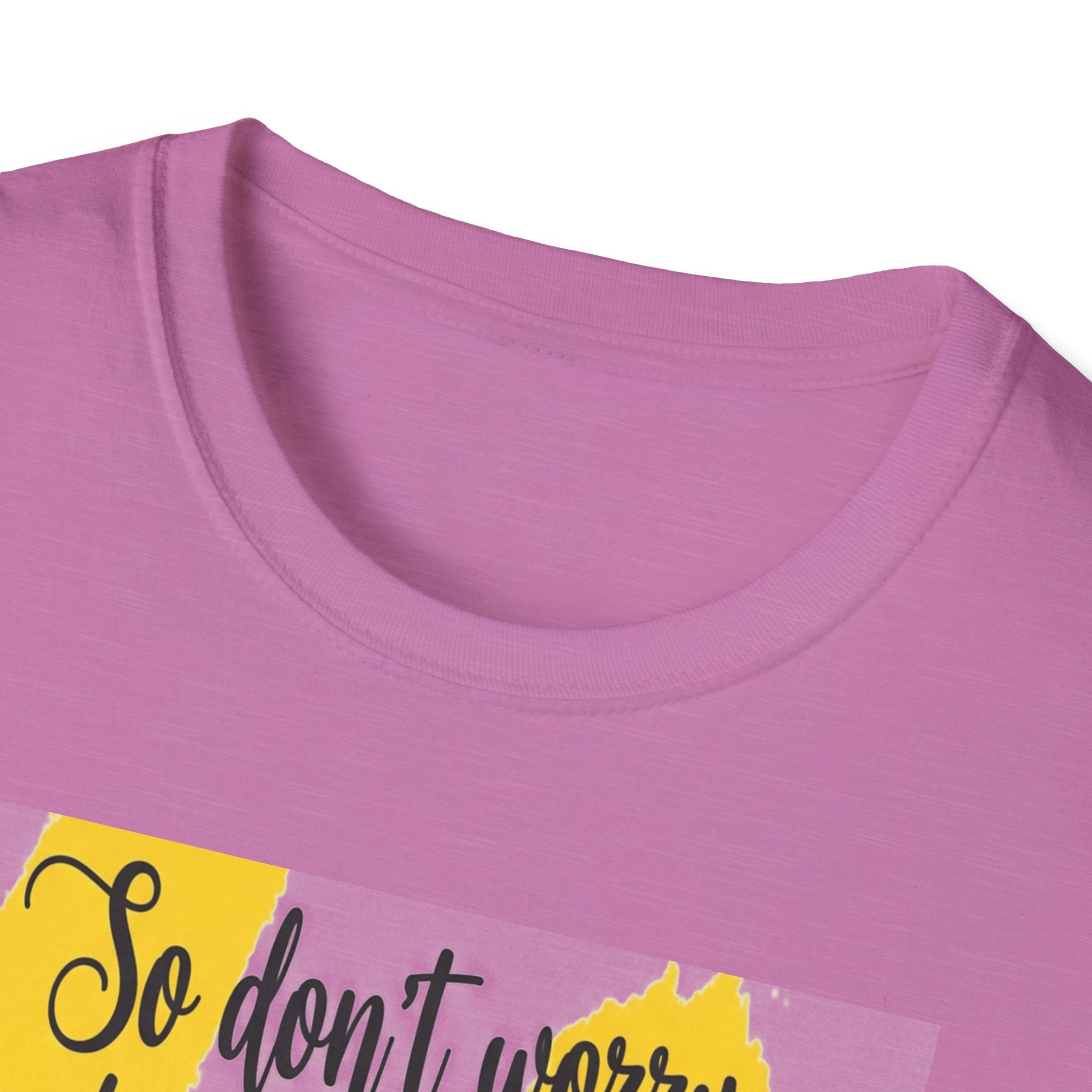 Unisex Oversized Cotton T-Shirt mathew 6:34 light yellow patch for US– Bible Verse Inspired Design