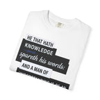 Buy Christian Quote & Bible Verse T-Shirt | Proverbs 17:27