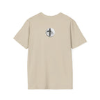 Unisex Oversized Cotton T-Shirt mathew 6:34 light yellow patch for US– Bible Verse Inspired Design