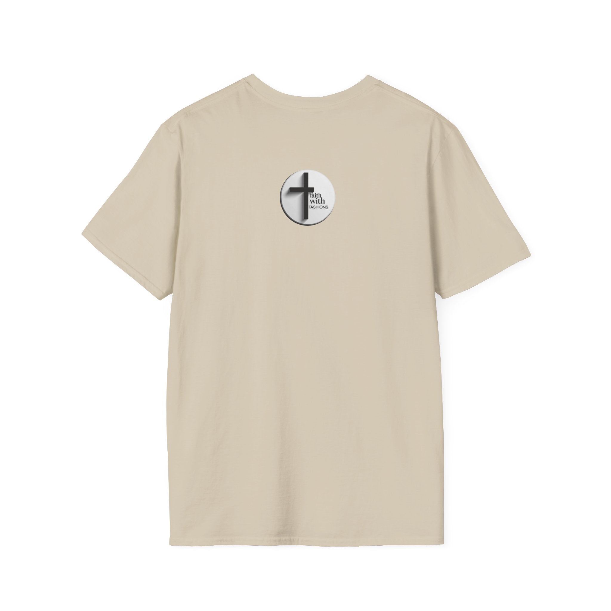 Unisex Oversized Cotton T-Shirt mathew 6:34 light yellow patch for US– Bible Verse Inspired Design