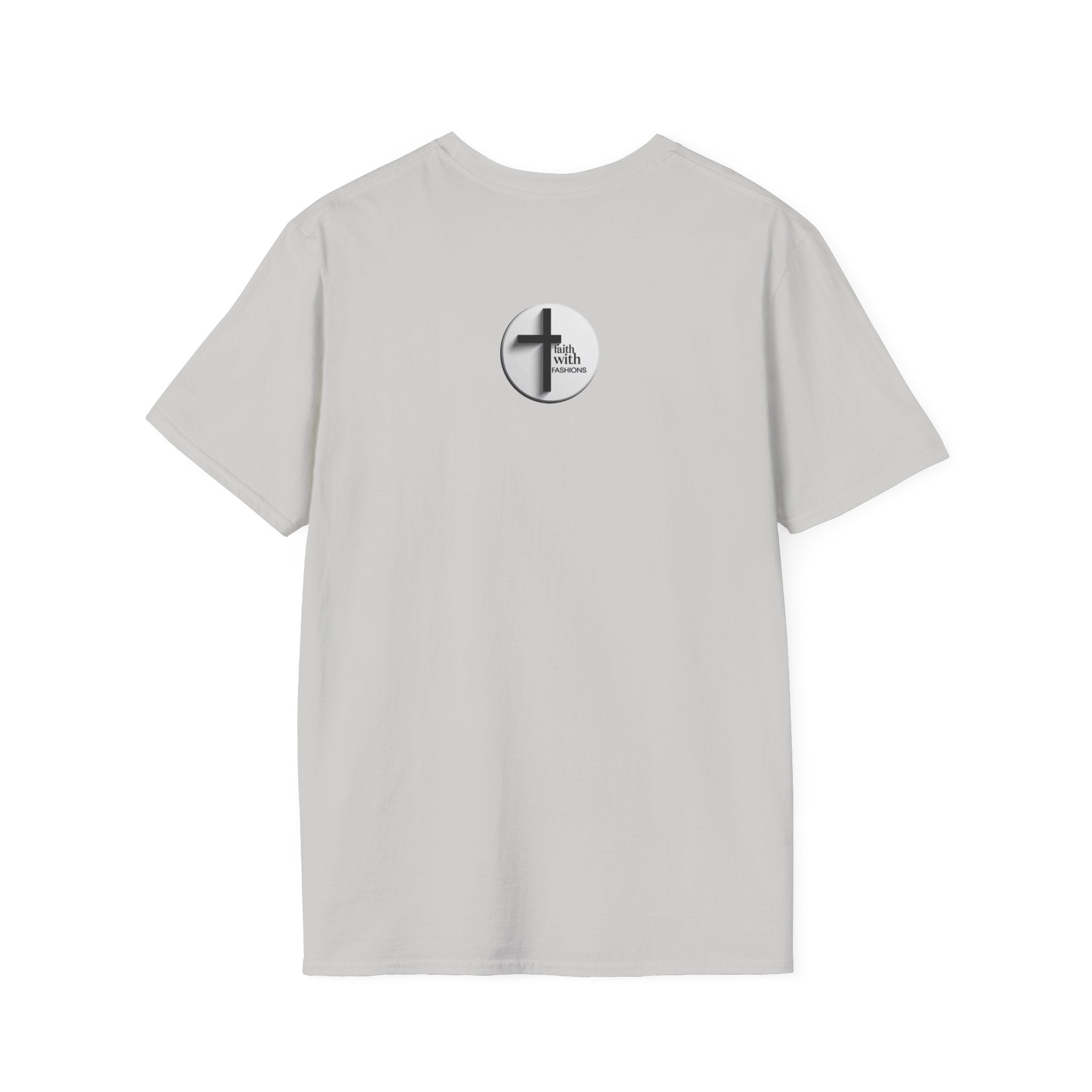 Unisex Oversized Cotton T-Shirt mathew 6:34 light yellow patch for US– Bible Verse Inspired Design