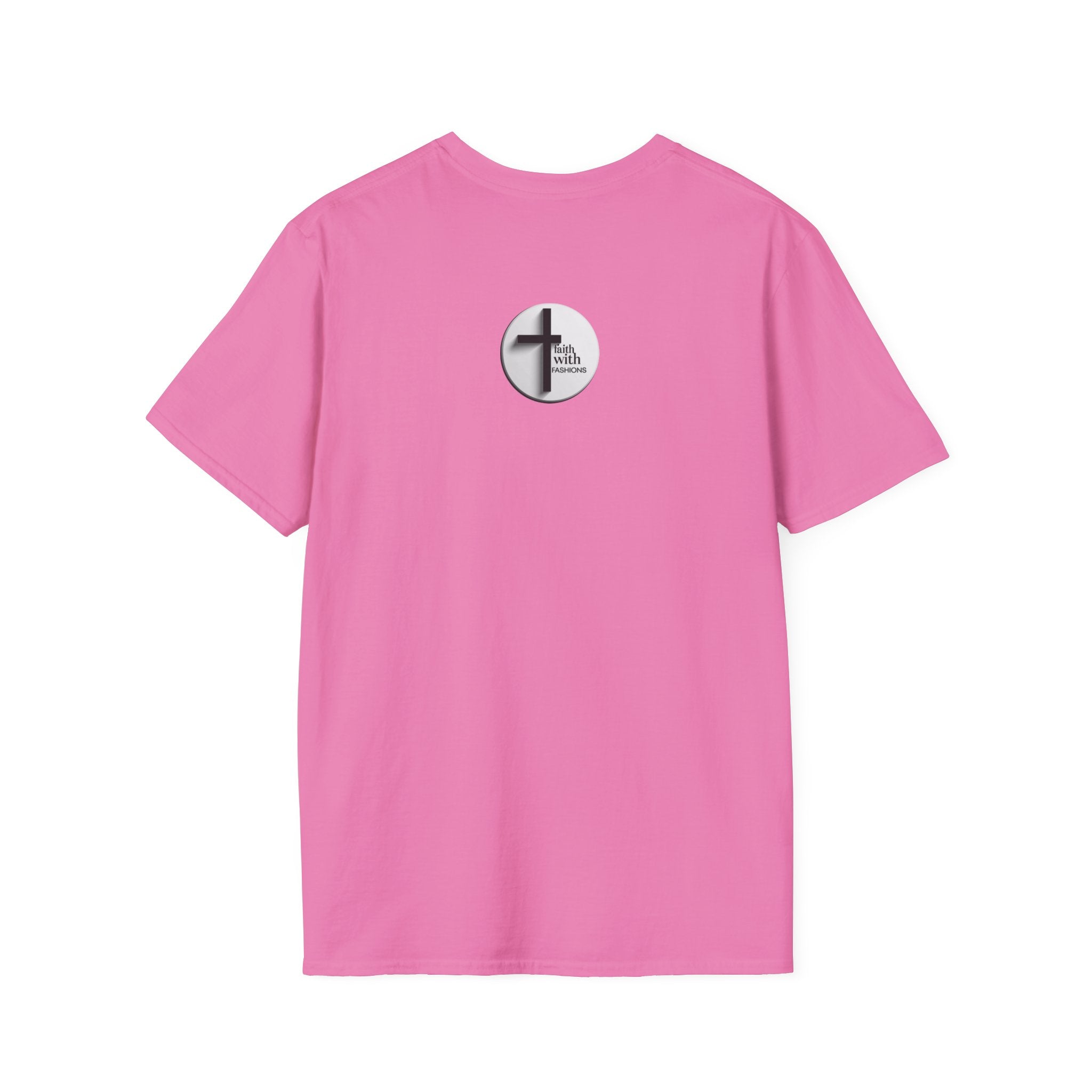 Unisex Oversized Cotton T-Shirt mathew 6:34 light yellow patch for US– Bible Verse Inspired Design