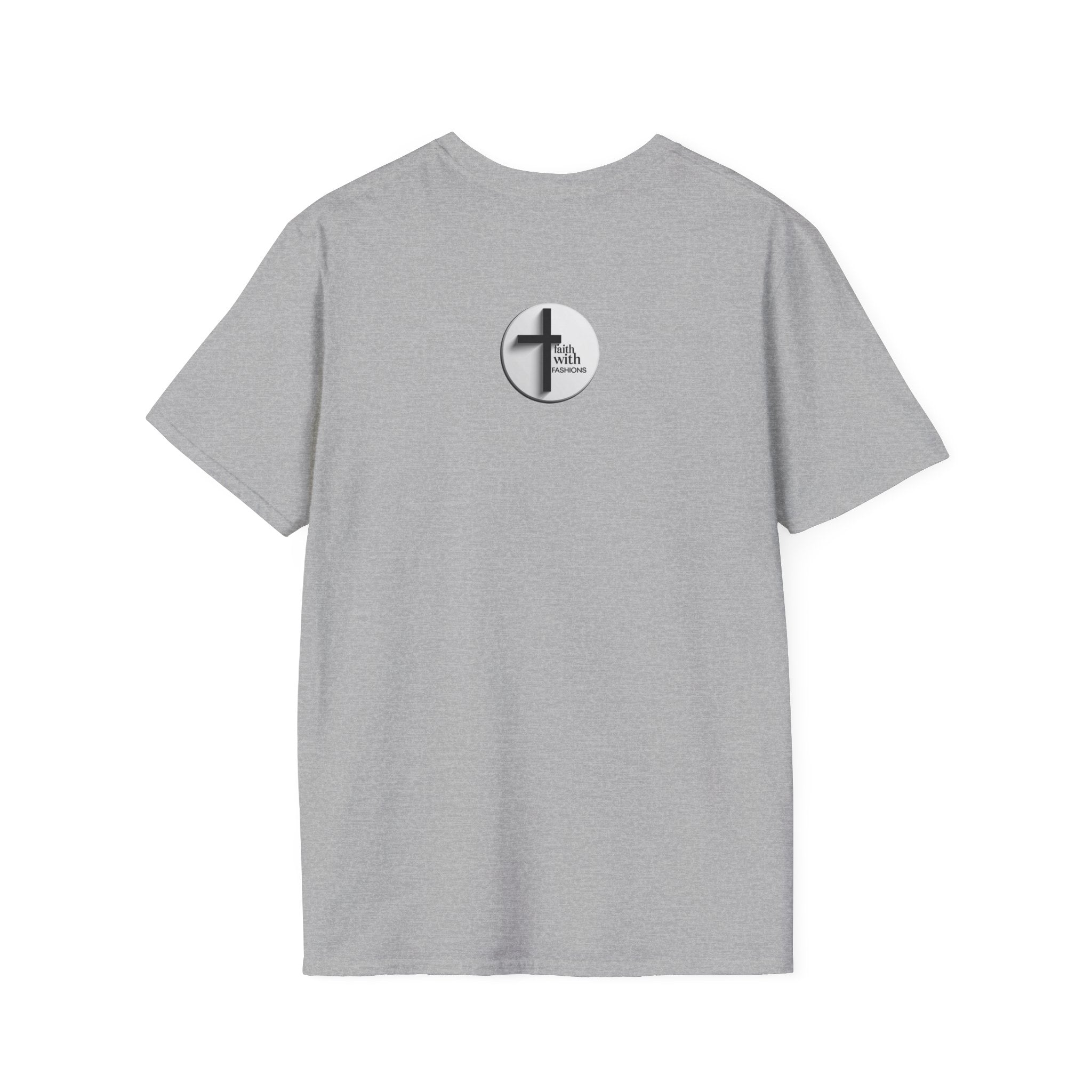 Unisex Oversized Cotton T-Shirt mathew 6:34 light yellow patch for US– Bible Verse Inspired Design
