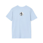 Unisex Oversized Cotton T-Shirt mathew 6:34 light yellow patch for US– Bible Verse Inspired Design