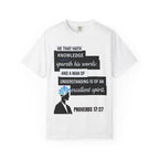 Buy Christian Quote & Bible Verse T-Shirt | Proverbs 17:27