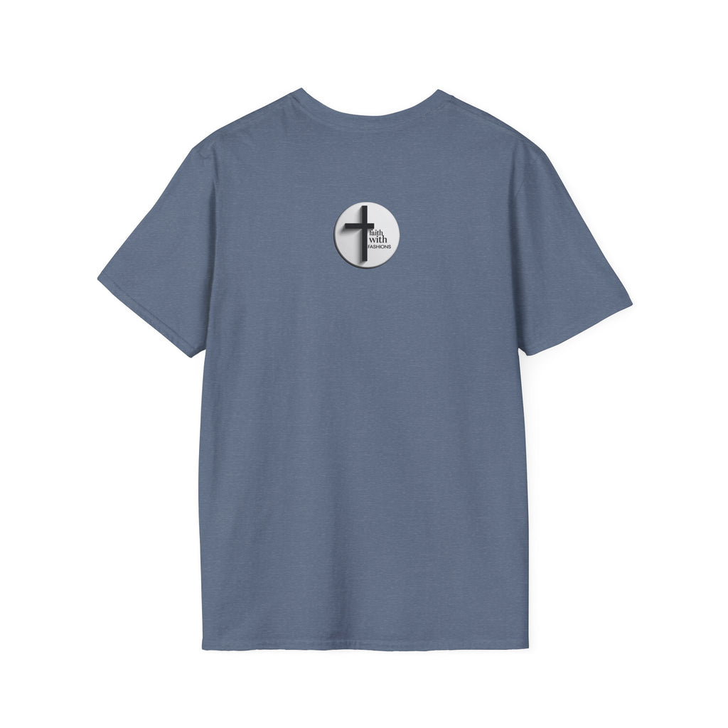 Unisex Oversized Cotton T-Shirt mathew 6:34 light yellow patch for US– Bible Verse Inspired Design