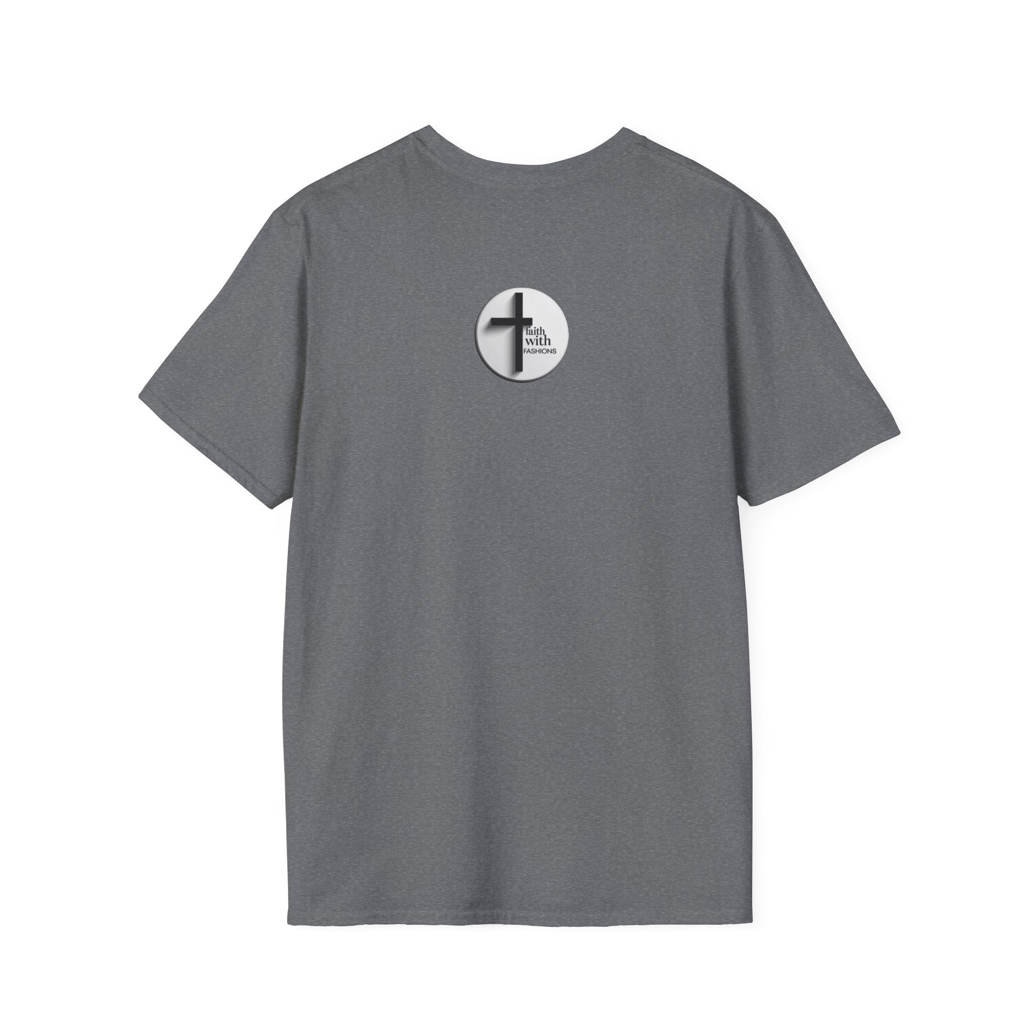 Unisex Oversized Cotton T-Shirt mathew 6:34 light yellow patch for US– Bible Verse Inspired Design