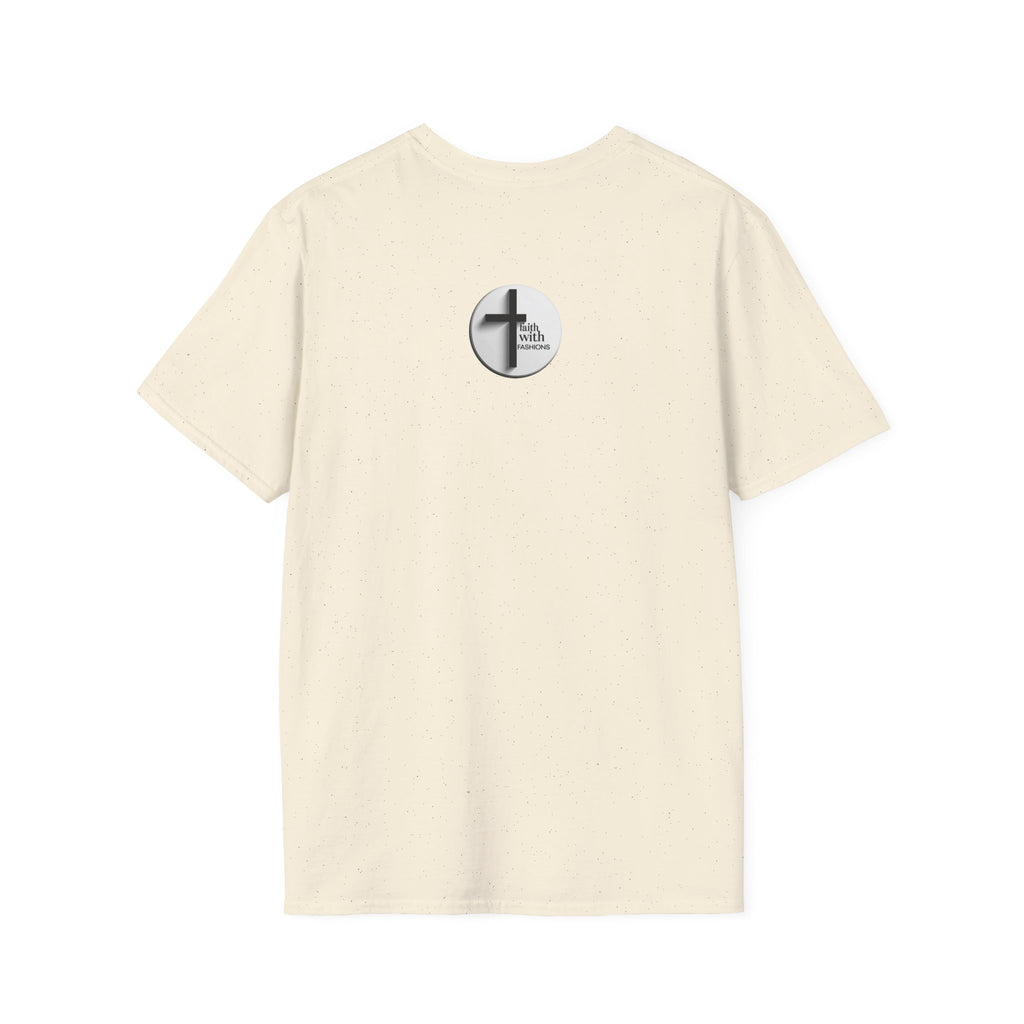 Unisex Oversized Cotton T-Shirt mathew 6:34 light yellow patch for US– Bible Verse Inspired Design