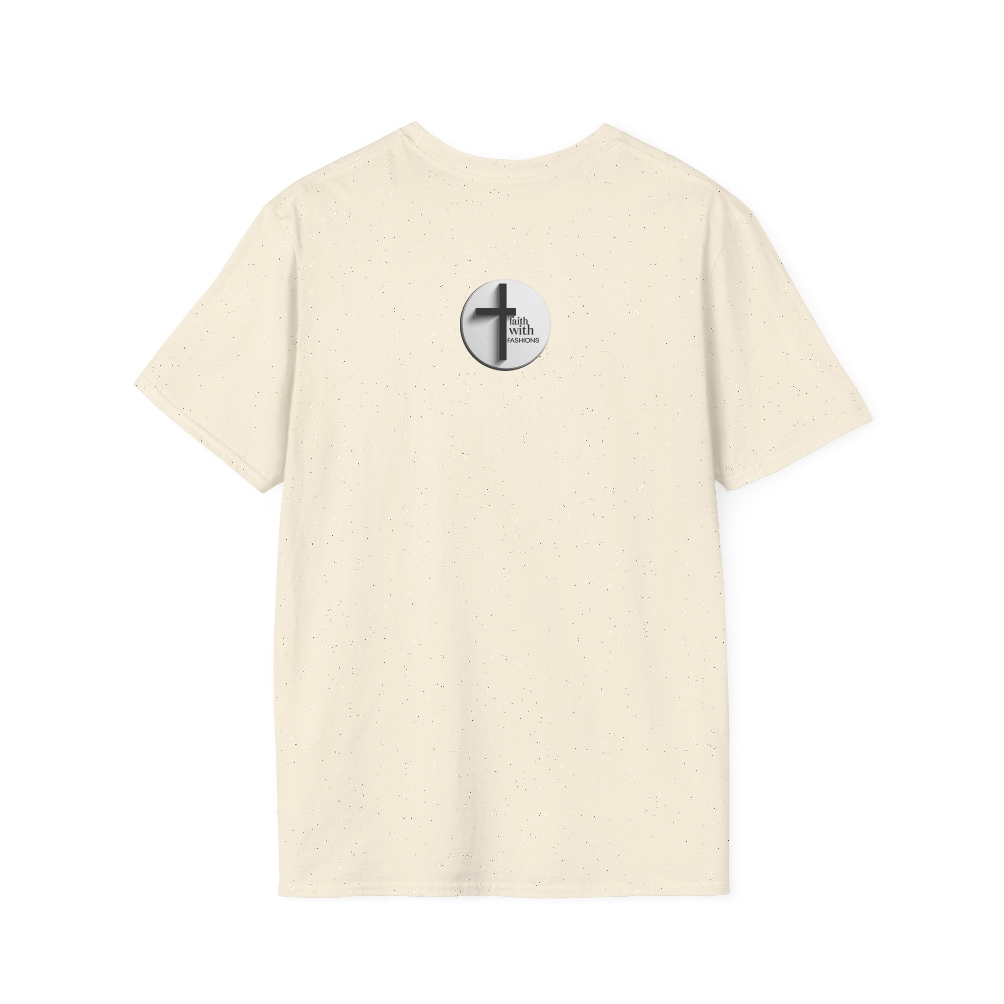 Unisex Oversized Cotton T-Shirt mathew 6:34 light yellow patch for US– Bible Verse Inspired Design