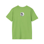 Unisex Oversized Cotton T-Shirt mathew 6:34 light yellow patch for US– Bible Verse Inspired Design