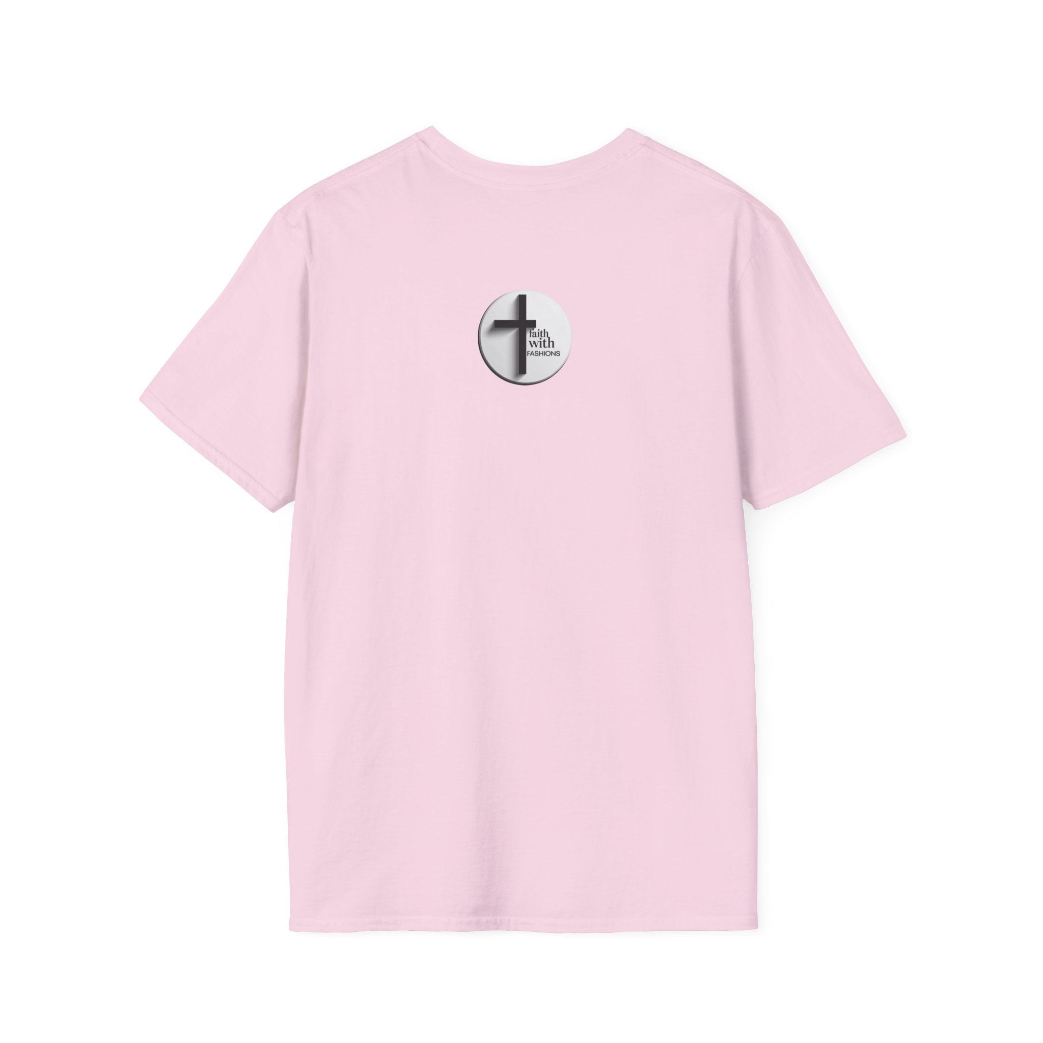 Unisex Oversized Cotton T-Shirt mathew 6:34 light yellow patch for US– Bible Verse Inspired Design