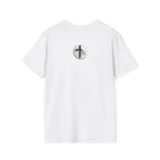Unisex Oversized Cotton T-Shirt mathew 6:34 light yellow patch for US– Bible Verse Inspired Design