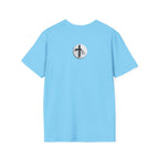 Unisex Oversized Cotton T-Shirt mathew 6:34 light yellow patch for US– Bible Verse Inspired Design