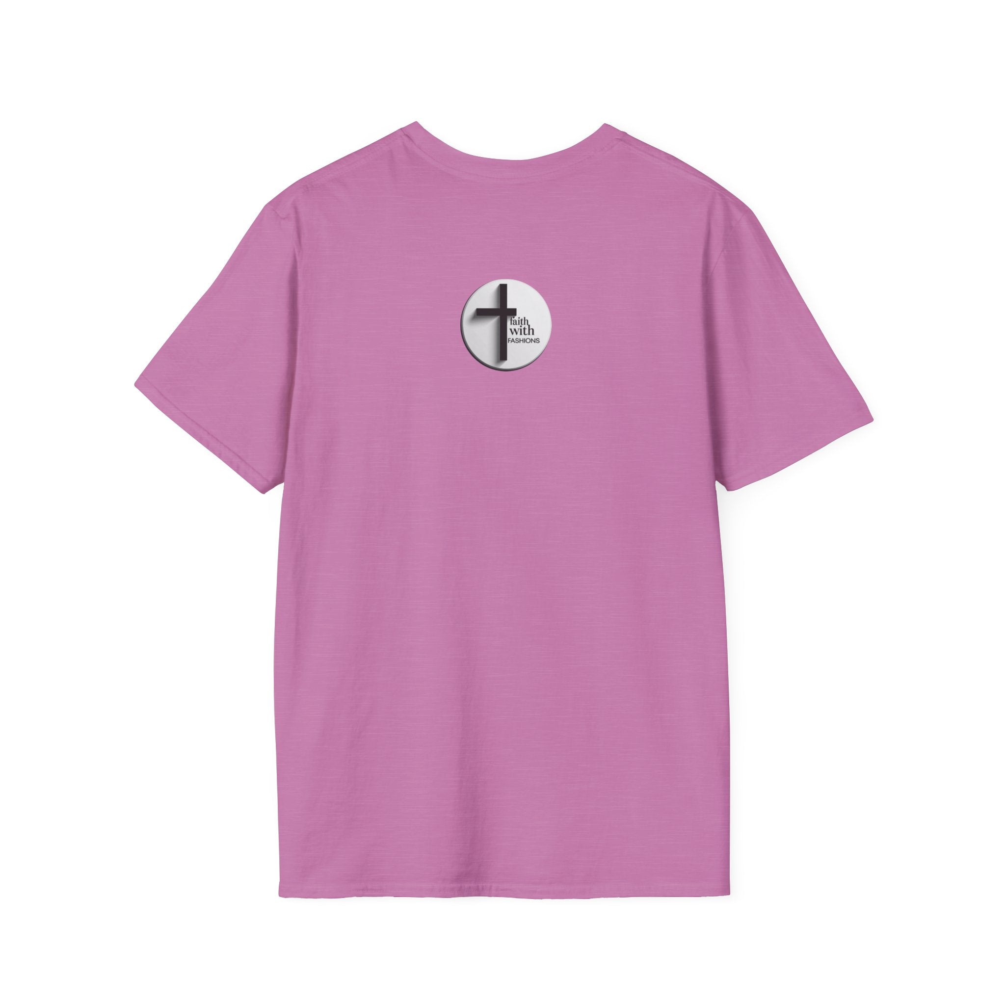 Unisex Oversized Cotton T-Shirt mathew 6:34 light yellow patch for US– Bible Verse Inspired Design