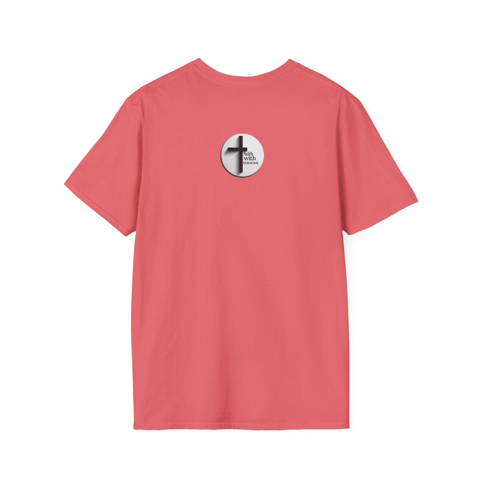 Unisex Oversized Cotton T-Shirt mathew 6:34 light yellow patch for US– Bible Verse Inspired Design
