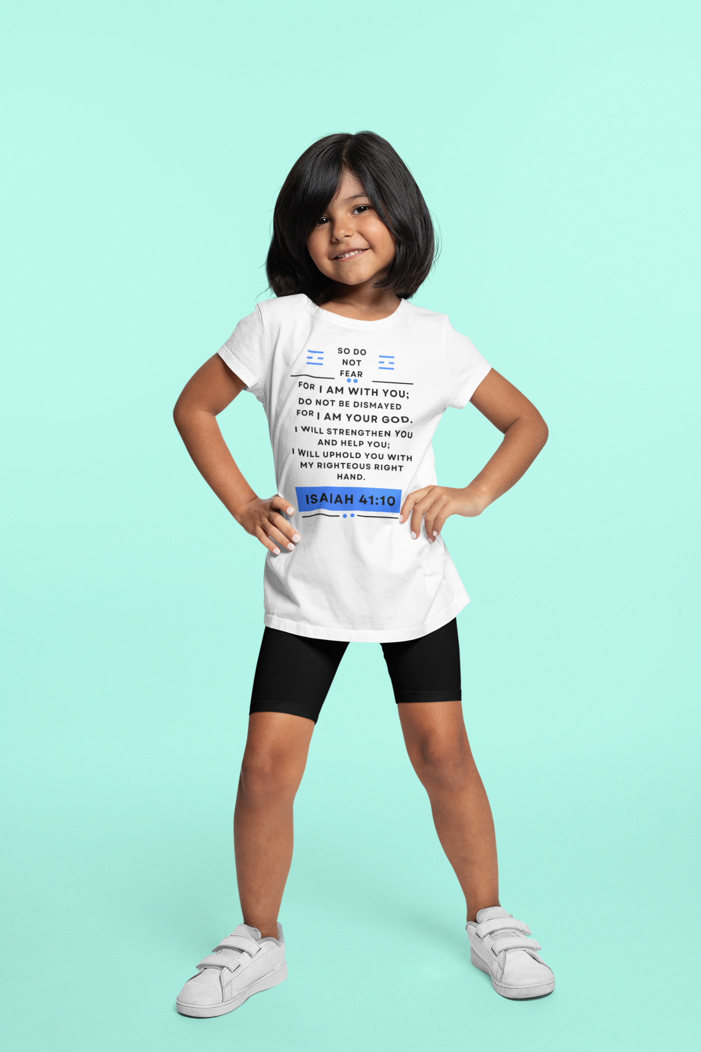 Buy Christian Bible Verse T-Shirts for Kids | Girl |  Isaiah 41:10