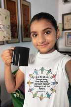 Kids Crew Neck T-Shirt  - Bible Verse Romans 12:5