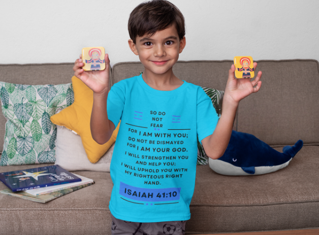 Buy Christian Bible Verse T-Shirts for Kids | Boy | Isaiah 41:10
