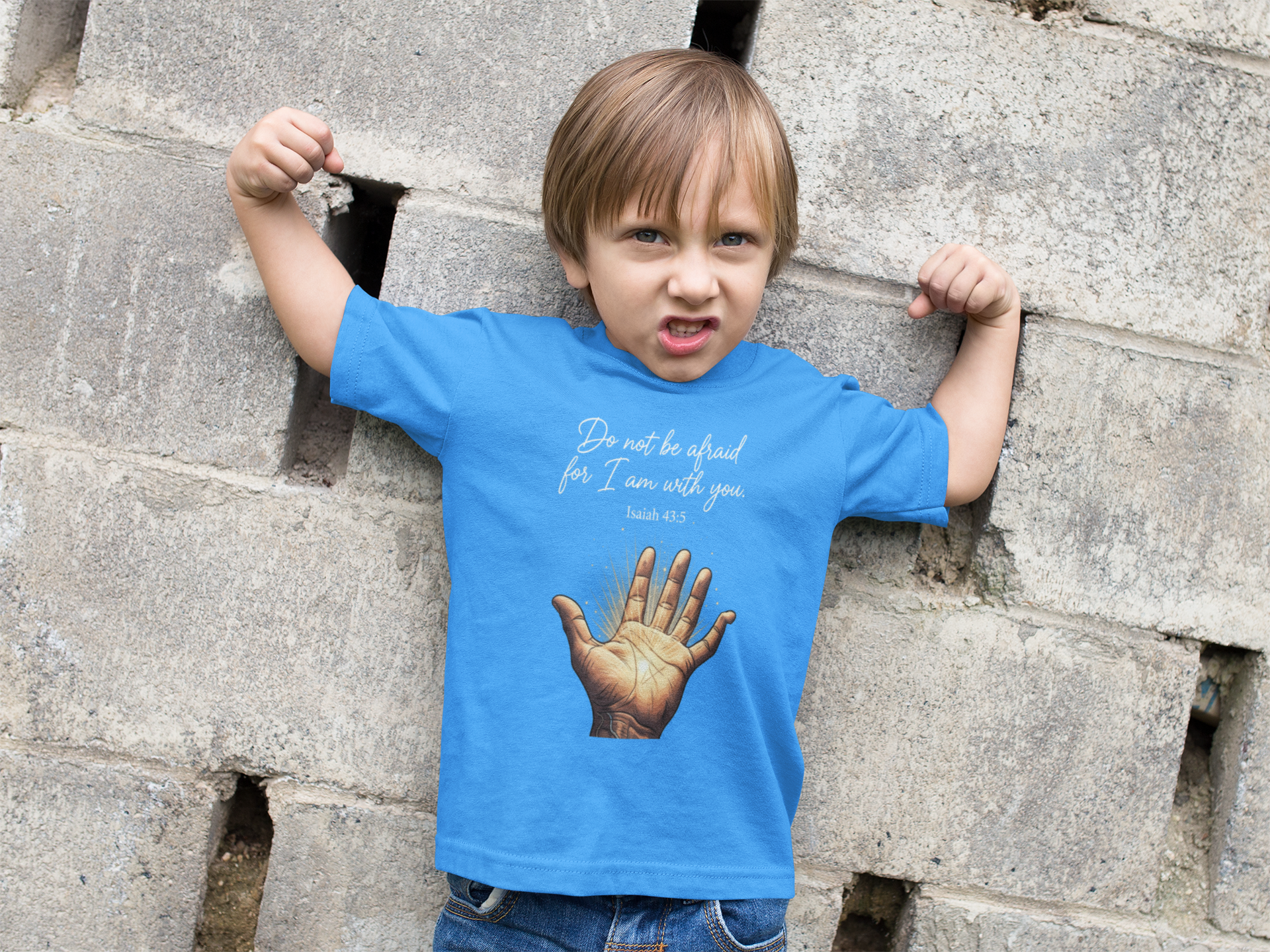 Buy Christian Bible Verse T-Shirts for Kids | Boy | Isaiah 43:5 | Bible Verse Design