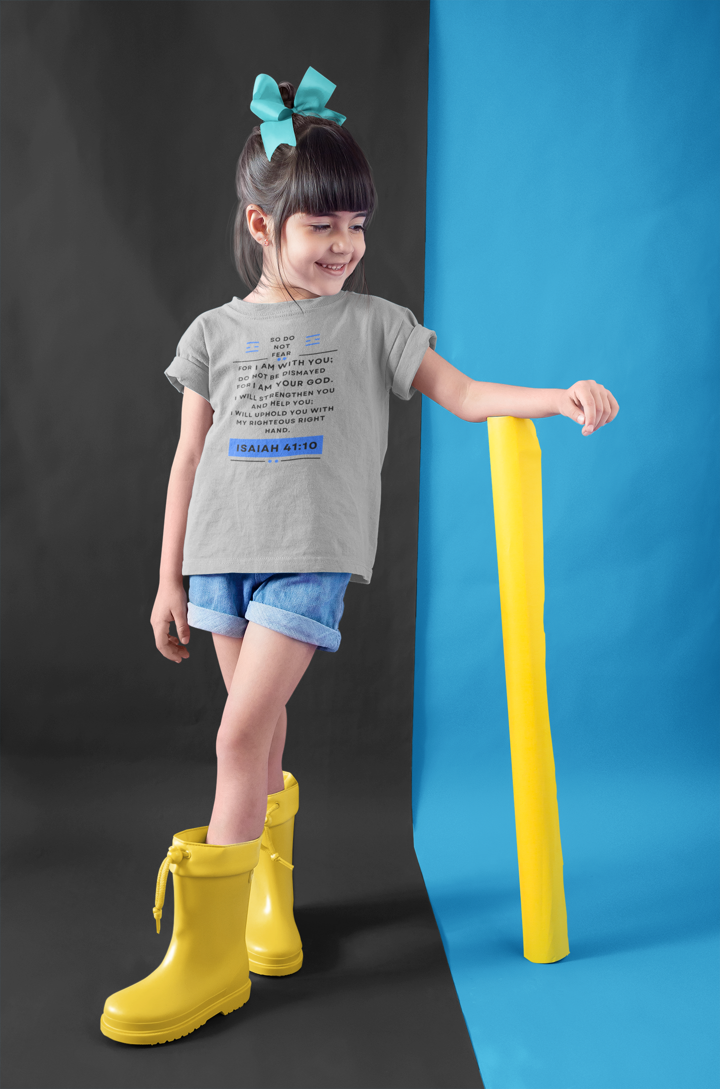 Buy Christian Bible Verse T-Shirts for Kids | Girl |  Isaiah 41:10