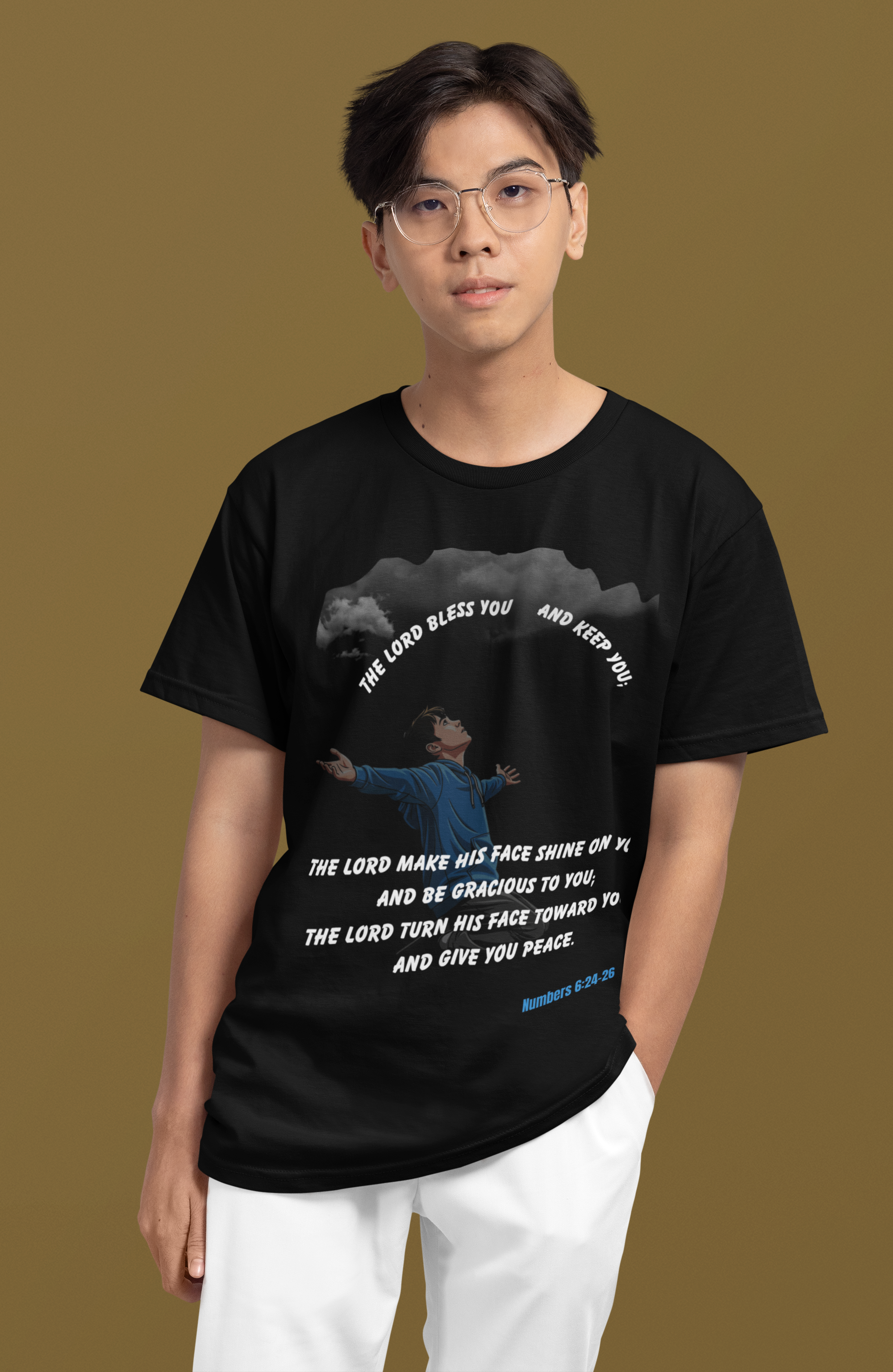 Buy Christian Quote & Bible Verse T-Shirt Num 6:24