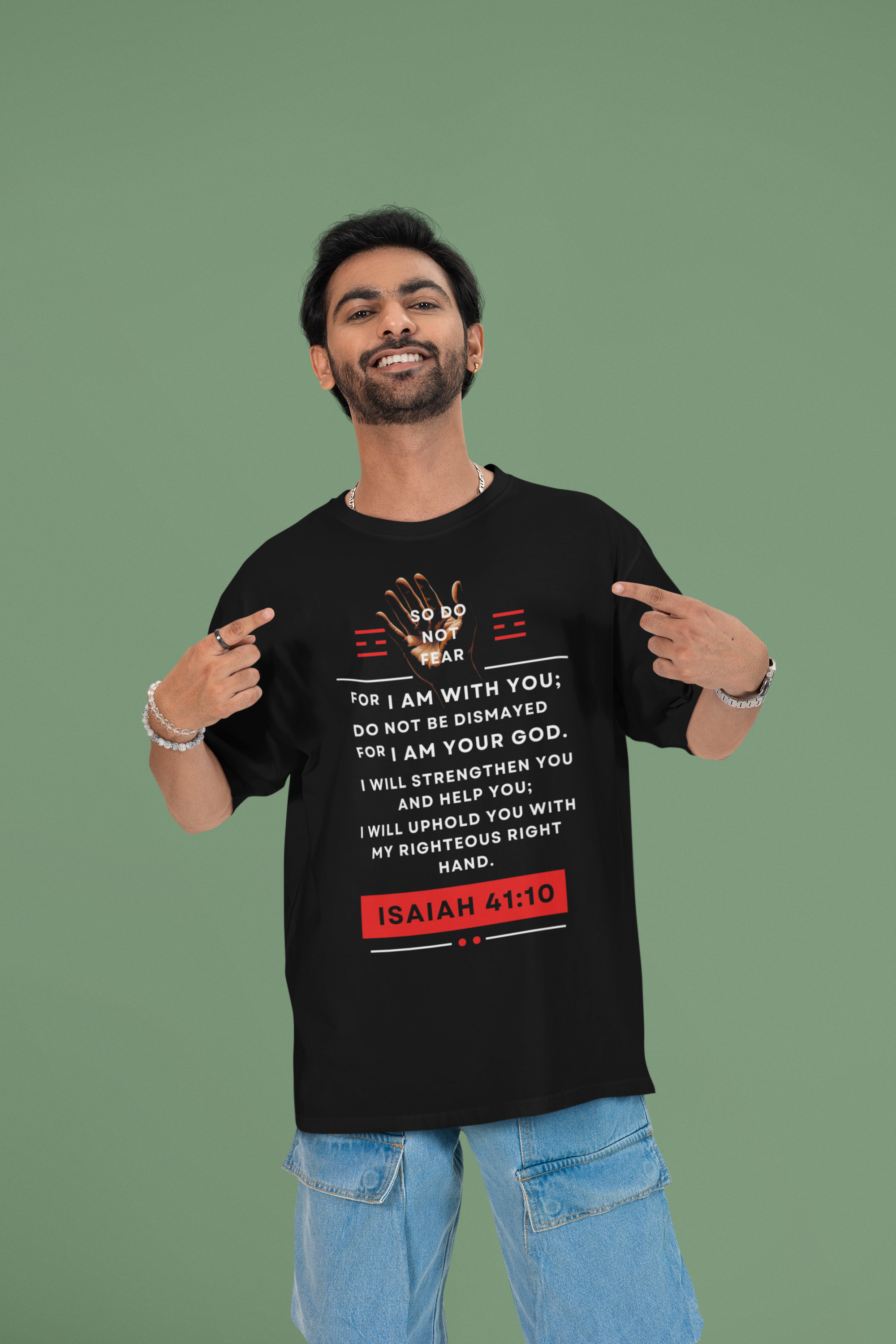 Buy Christian Quote & Bible Verse T-Shirt | Isaiah 41:10