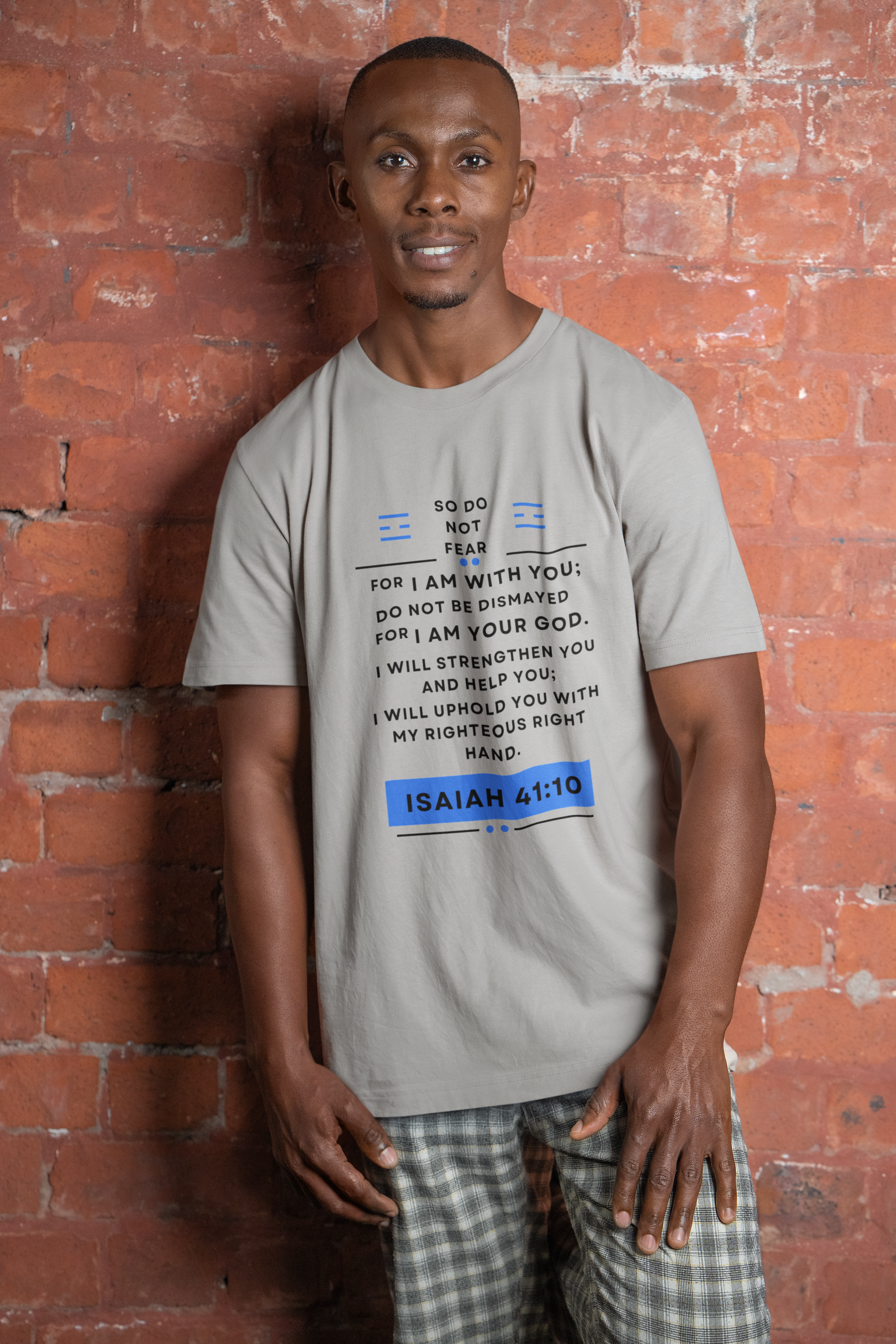 Buy Christian Quote & Bible Verse T-Shirt Isaiah 41:10 – Bible Verse Inspired Design