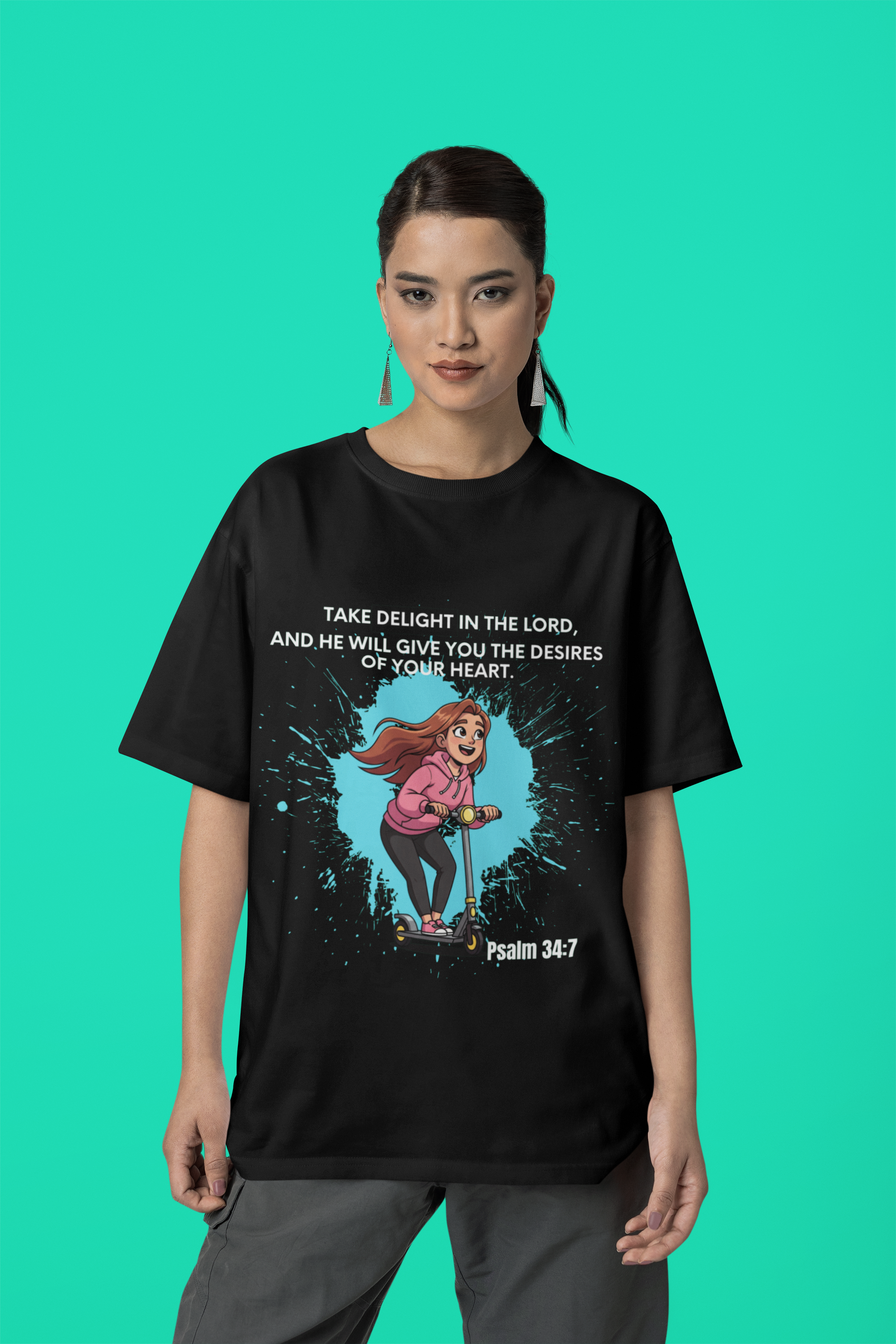 Buy Christian Quote & Bible Verse T-Shirt | Psalm 34:7 Bible Verse