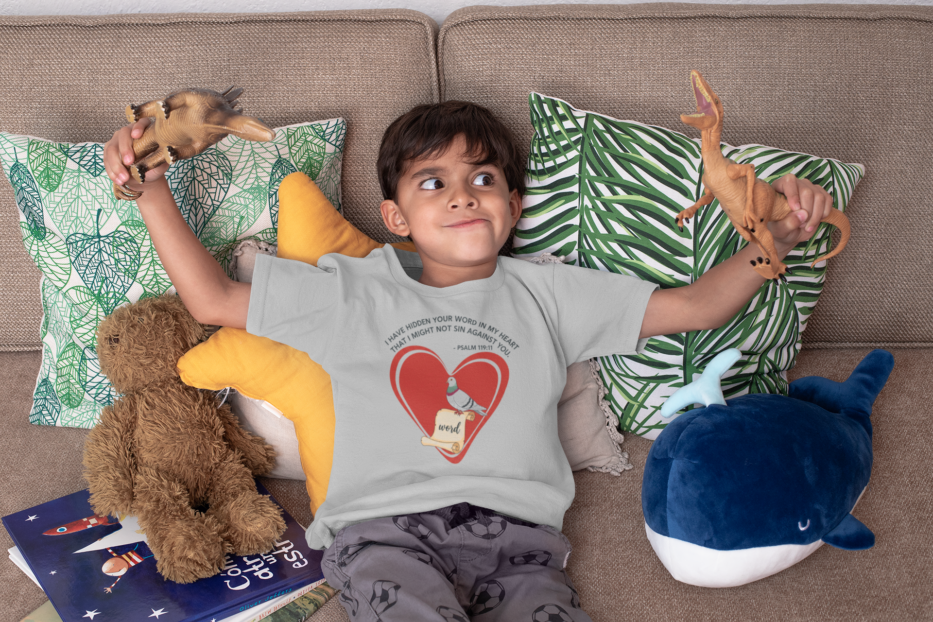 Buy Christian Bible Verse T-Shirts for Kids | Boy | Psalms 119:11