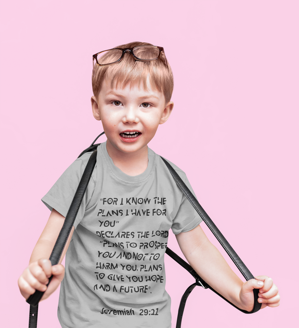 Buy Christian Bible Verse T-Shirts for Kids | Boy | Jeremiah 29:11