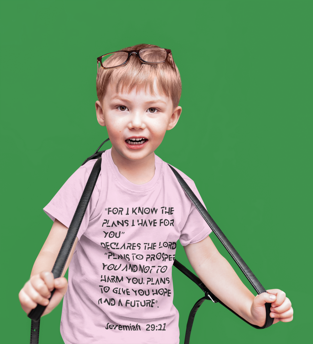 Buy Christian Bible Verse T-Shirts for Kids | Boy | Jeremiah 29:11