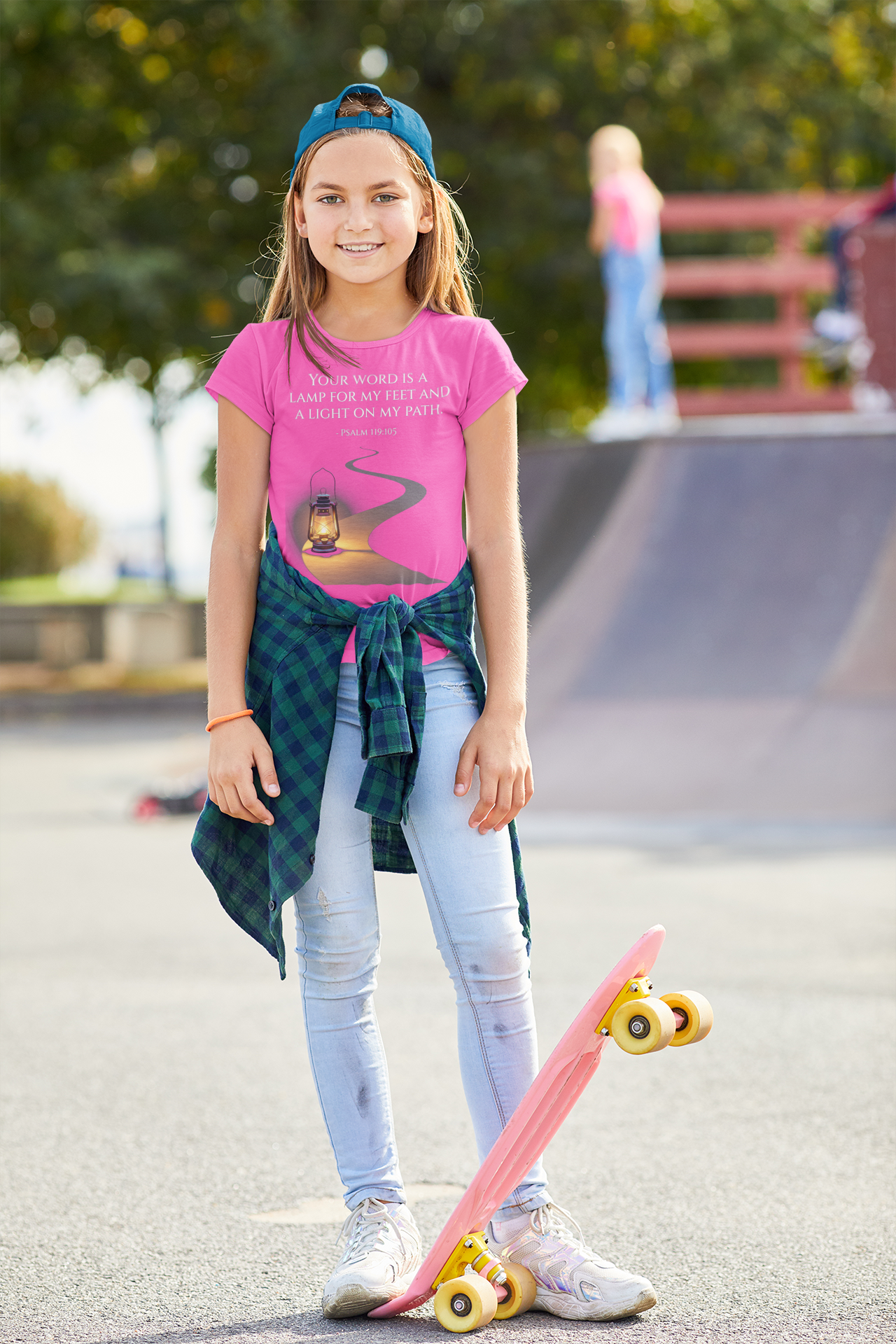Buy Christian Bible Verse T-Shirts for Kids | Girl | Psalms 119:105