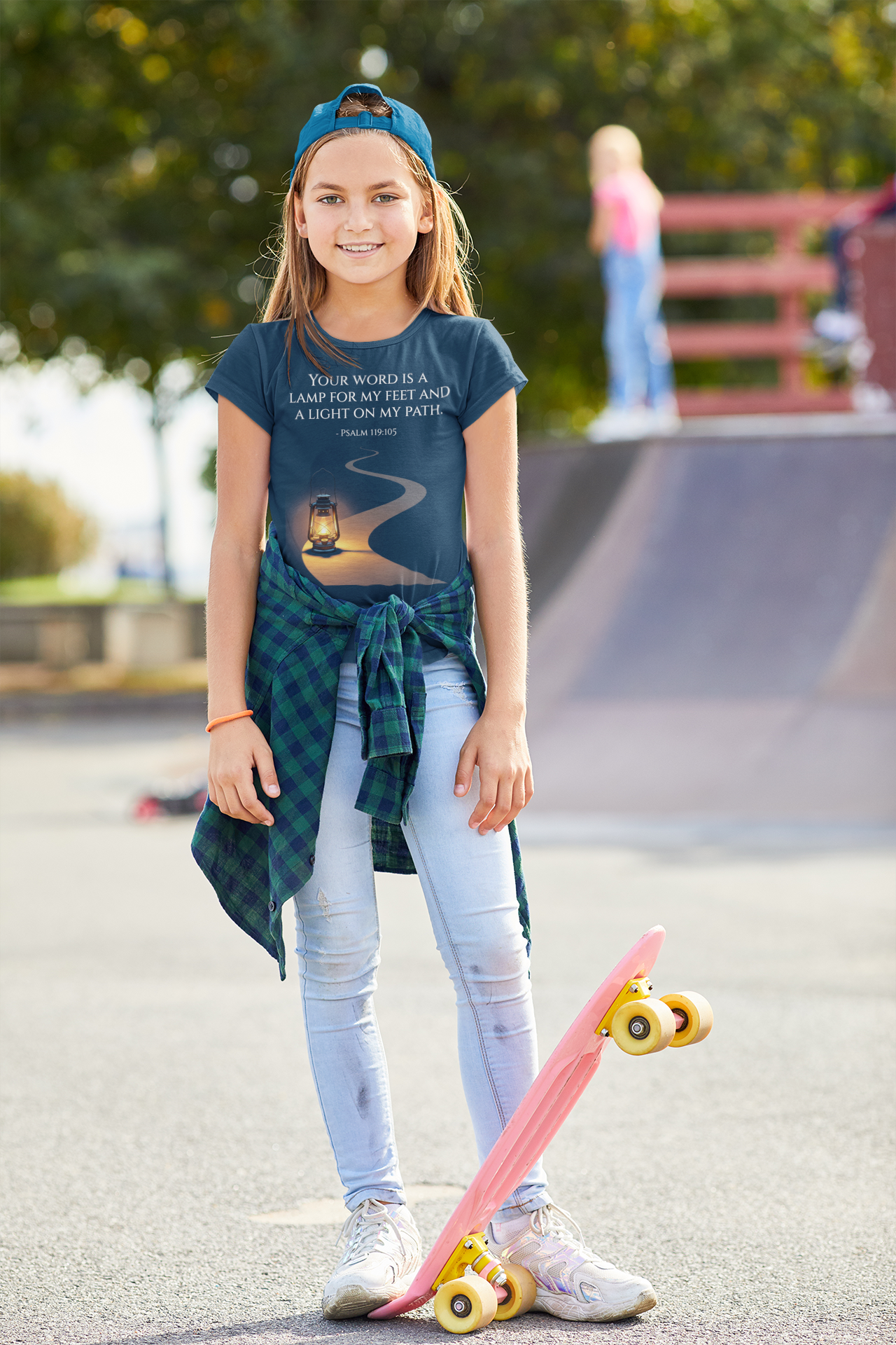 Buy Christian Bible Verse T-Shirts for Kids | Girl | Psalms 119:105