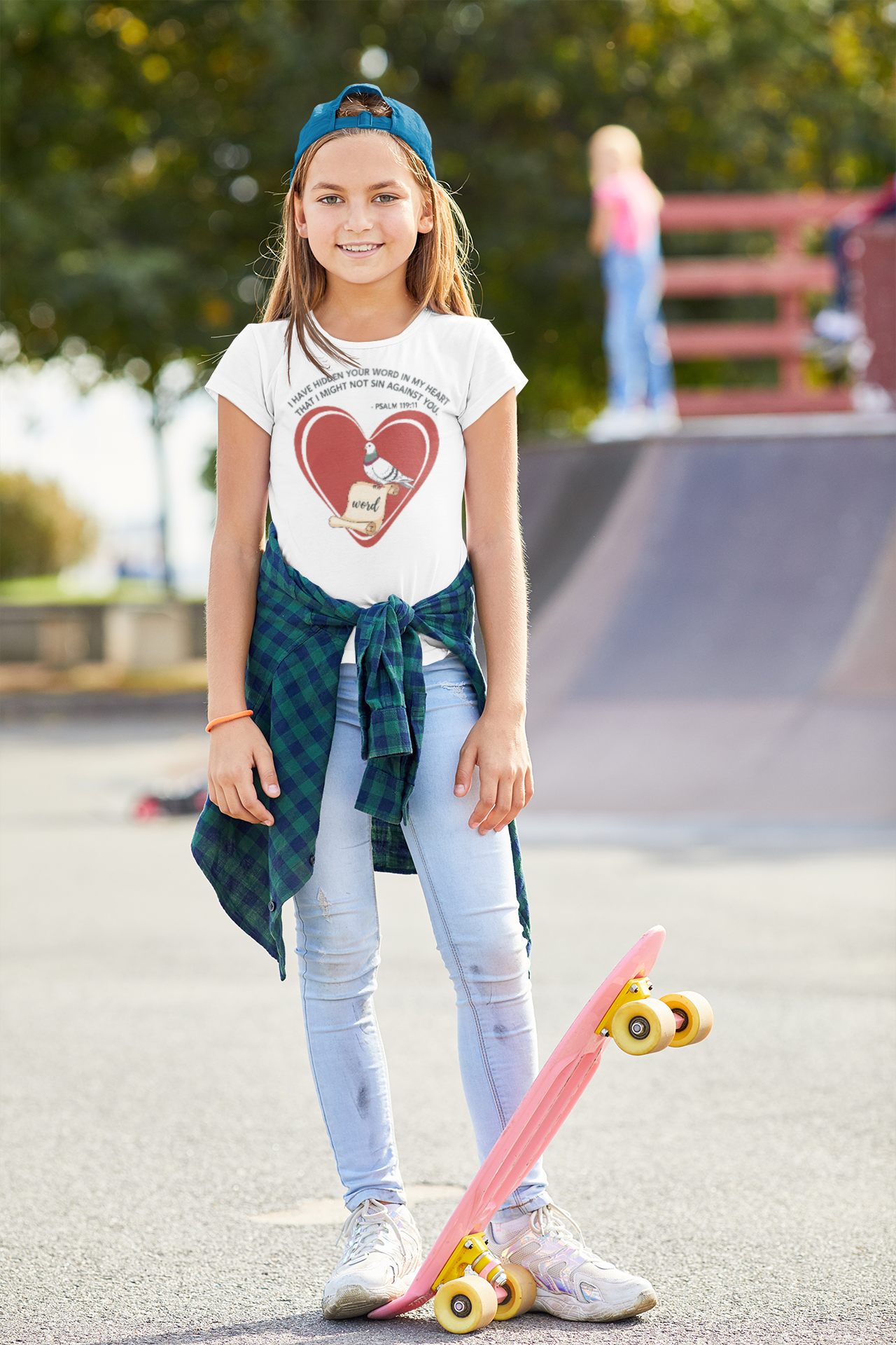 Buy Christian Bible Verse T-Shirts for Kids | Girl | Psalms 119:11