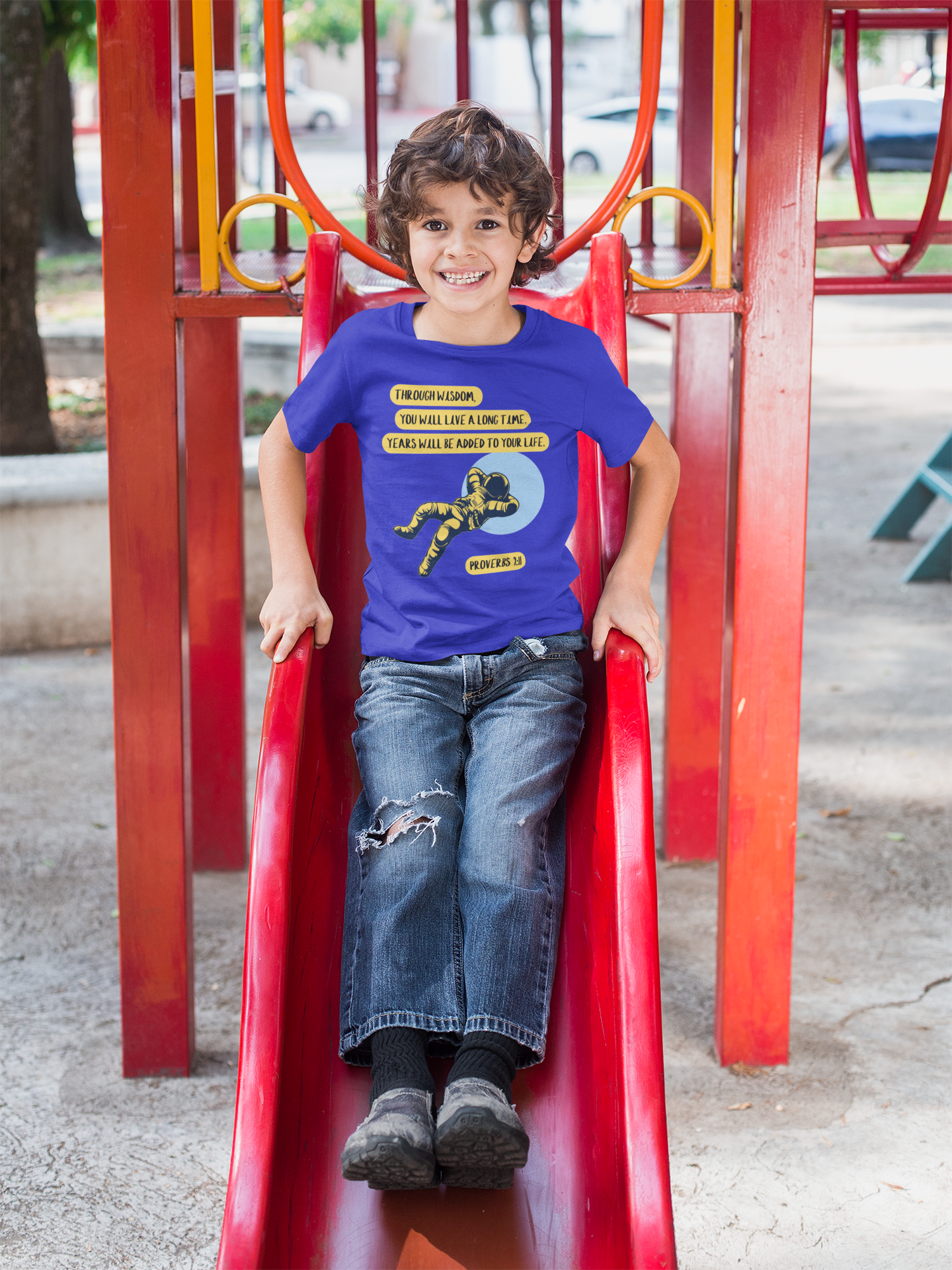 Buy Christian Bible Verse T-Shirts for Kids Boy | Proverbs 9:11