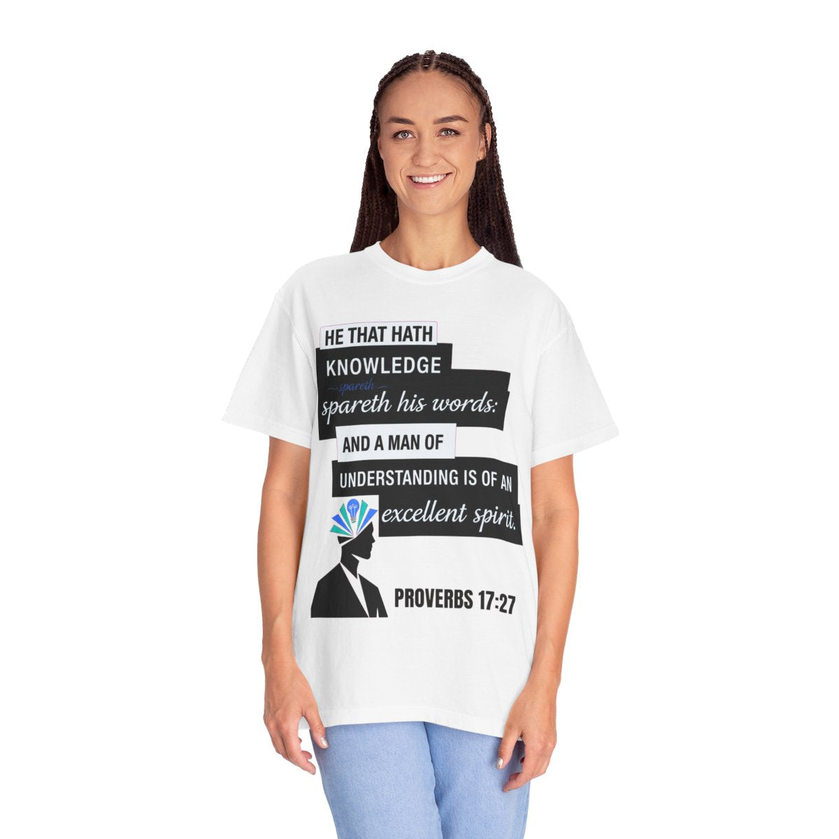Buy Christian Quote & Bible Verse T-Shirt | Proverbs 17:27