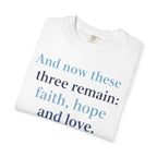 Buy Christian Quote & Bible Verse T-Shirt | 1 Corinthians 13:13
