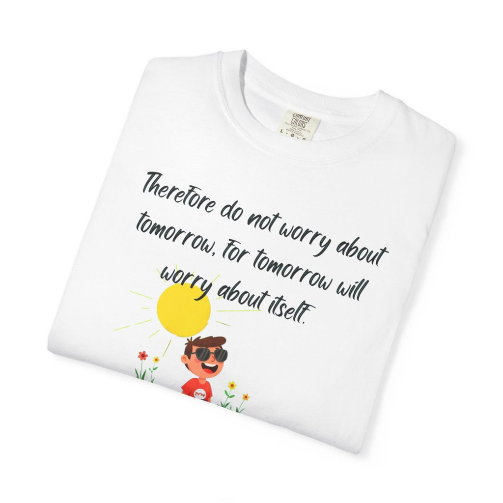 Buy Christian Quote & Bible Verse T-Shirt Matthew 6:34 – Bible Verse Inspired Design