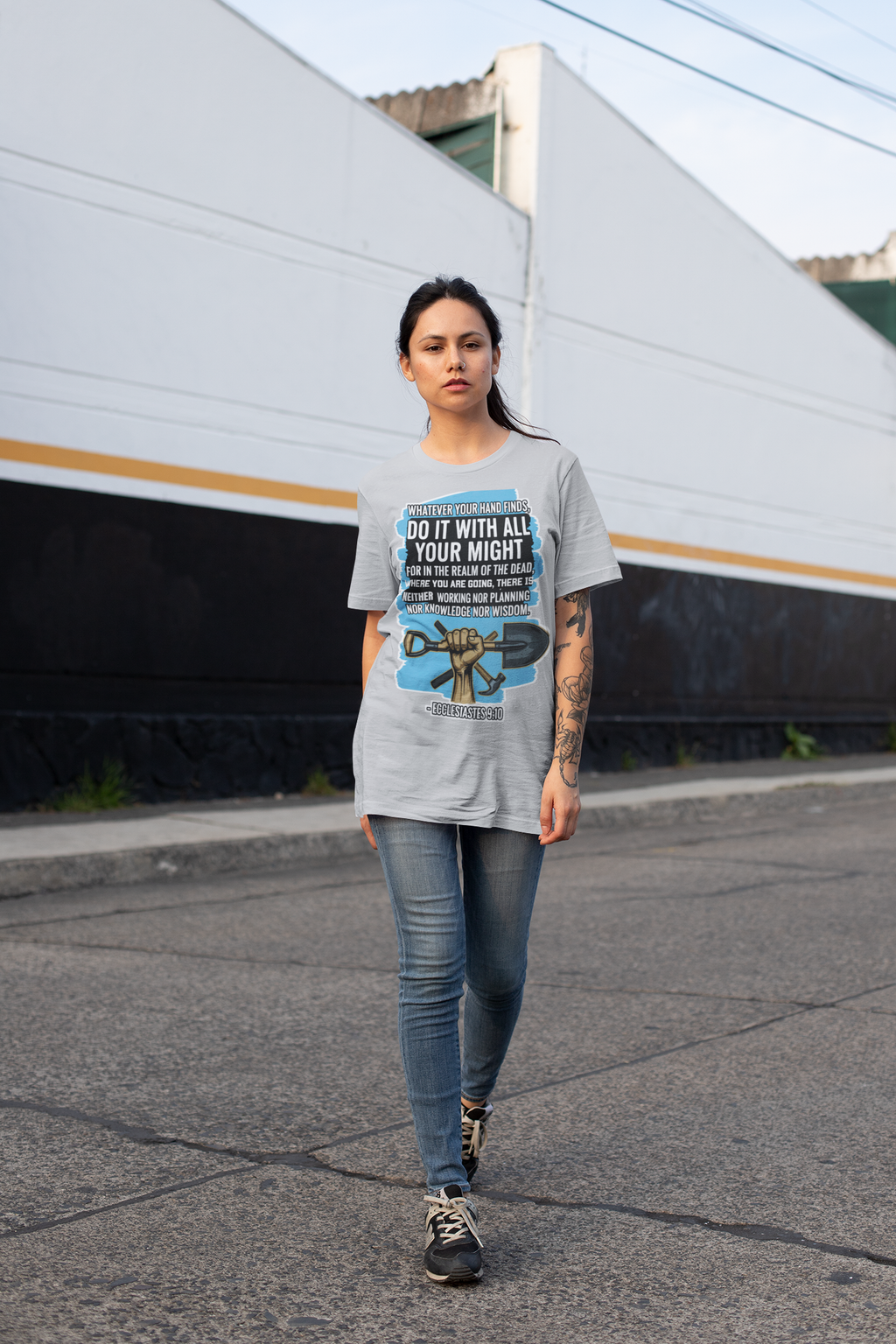 Buy Christian Quote & Bible Verse T-Shirt | Bible Verse Inspired Design Ecclesiastes 9:11