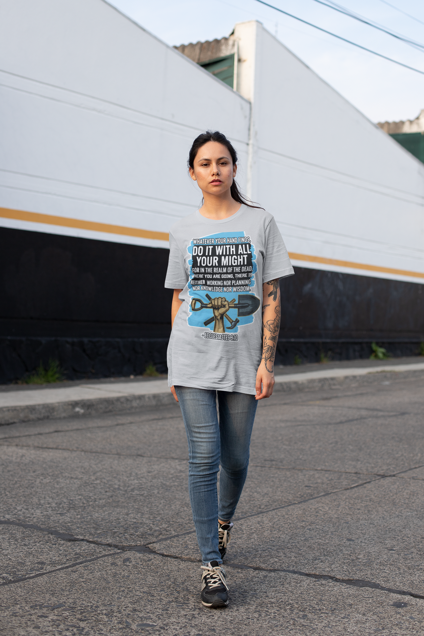 Buy Christian Quote & Bible Verse T-Shirt | Bible Verse Inspired Design Ecclesiastes 9:11