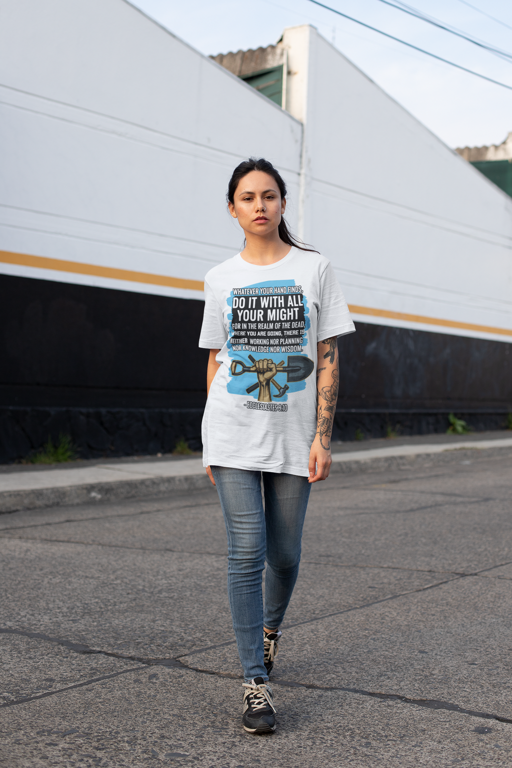 Buy Christian Quote & Bible Verse T-Shirt | Bible Verse Inspired Design Ecclesiastes 9:11
