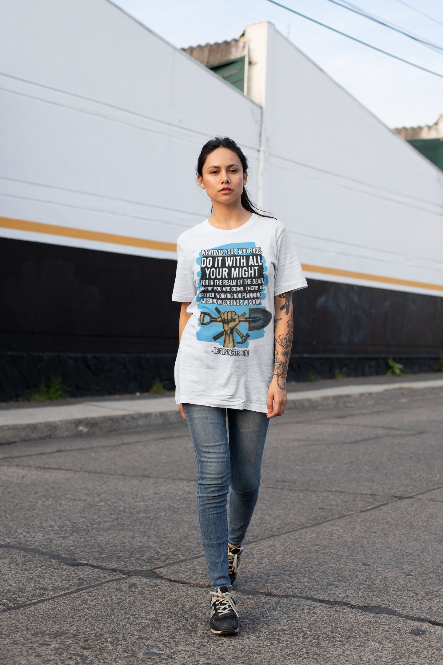 Buy Christian Quote & Bible Verse T-Shirt | Bible Verse Inspired Design Ecclesiastes 9:11